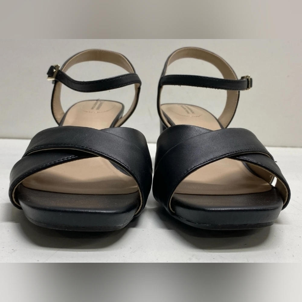 New Giani Bernini Memory Foam Leather Strappy Block Heel Sandals 8 - Picture 7 of 11